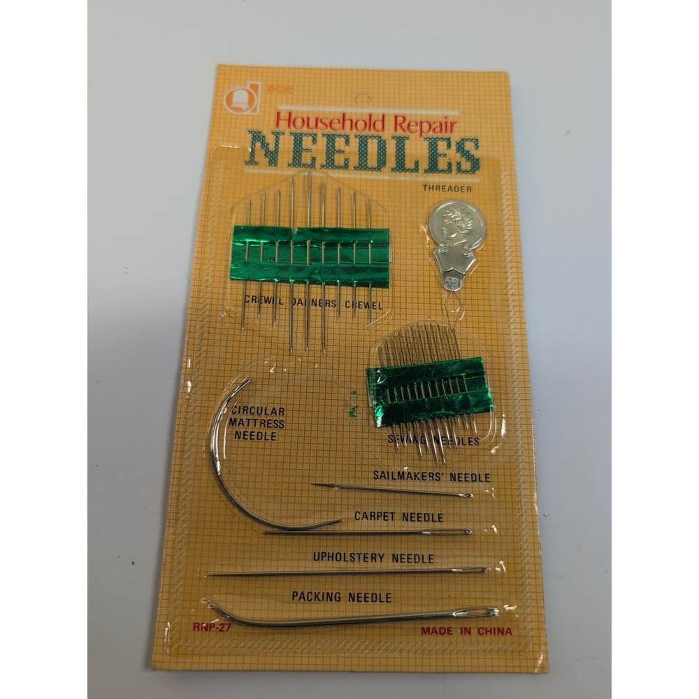 1 Package Household Repair Needles Each Pack 27 pcs 26 needles & 1 threader